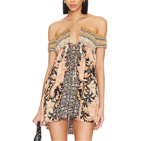 NWT Free People Bali Mariposa Mini Slip Dress - Picture 3 of 4